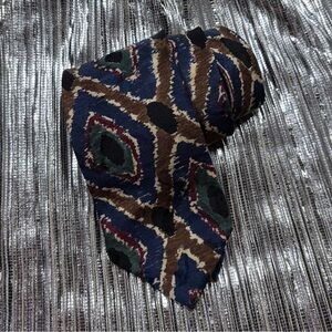 Christian Dior Multicolor Geometric Pattern Tie